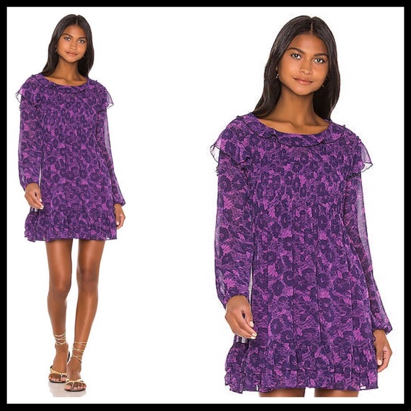 FREE PEOPLE BOHO FLOWY BABYDOLL MINI DRESS A2C - Picture 11 of 16